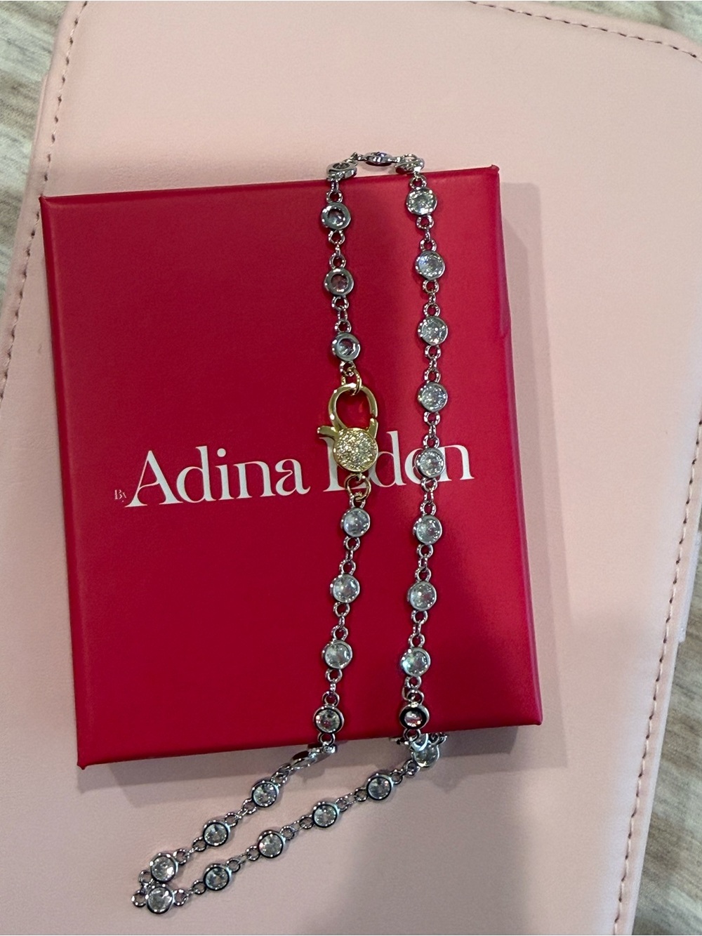 ADINA EDEN TWO TONED LUMI BEZEL CHOKER!! NWT!